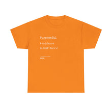Load image into Gallery viewer, Purposeful Avoidance is Self-Care Unisex Heavy Cotton Tee
